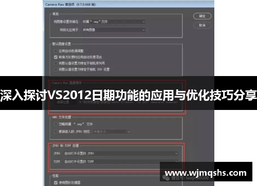深入探讨VS2012日期功能的应用与优化技巧分享